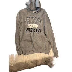 US Navy Athletic Dept Gray Pullover Hoodie Mens XXL